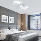 Plafoniera - Struttura in alluminio bianco, Luce bianca