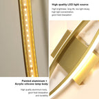 Wall Light - Gold Aluminium Frame, Warm Light