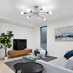 Ceiling Light - Chrome Metal Frame