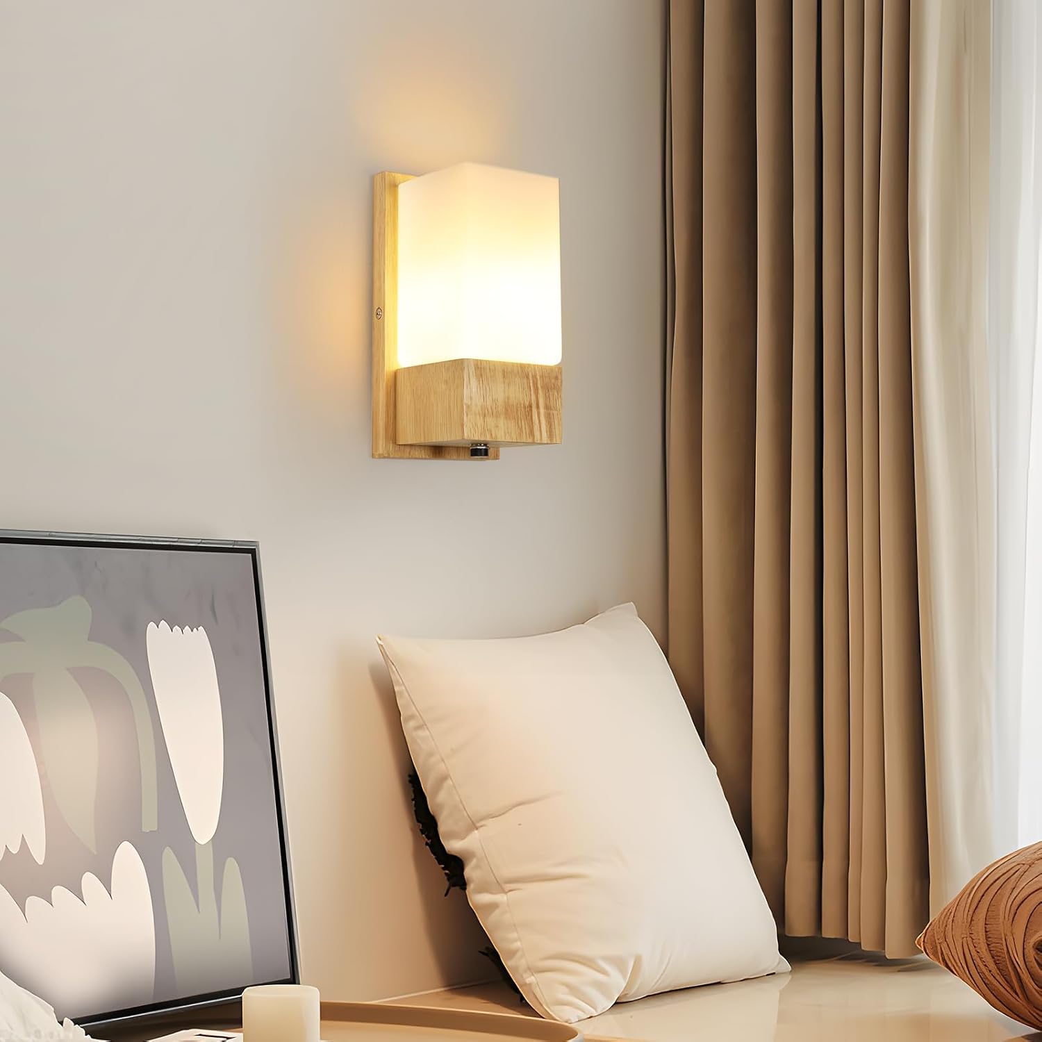 Applique - Cornice in Vetro e Legno