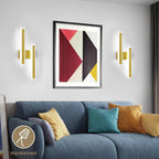 Wall Light - Gold Acrylic Frame, White Light