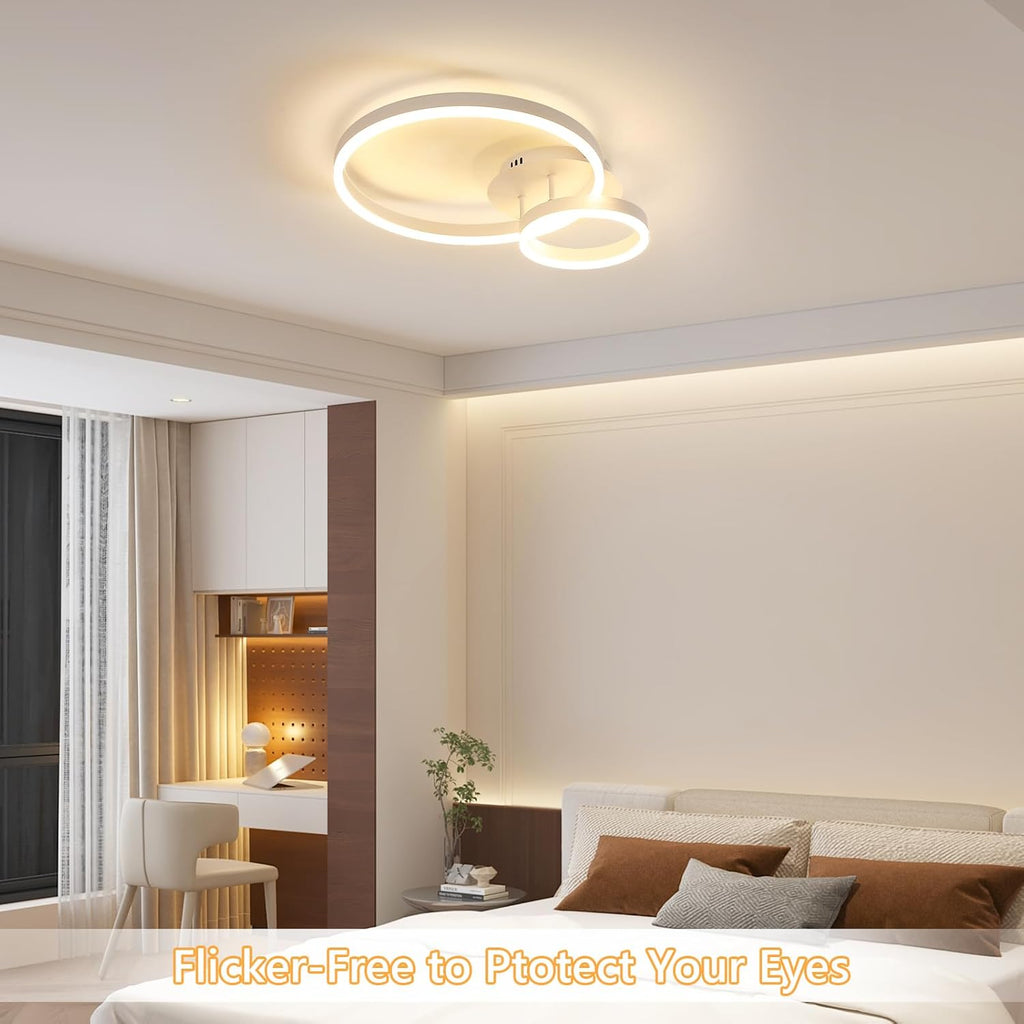 Ceiling Light - White Acrylic Frame, Tunable and Dimmable