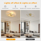 Ceiling Light - Gold Aluminium Frame, Tunable and Dimmable