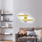Wall Light - Gold Acrylic Frame, White Light