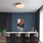 Ceiling Light - White Metal Frame, Warm Light