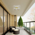 Ceiling Light - Gold Aluminium Frame, White Light