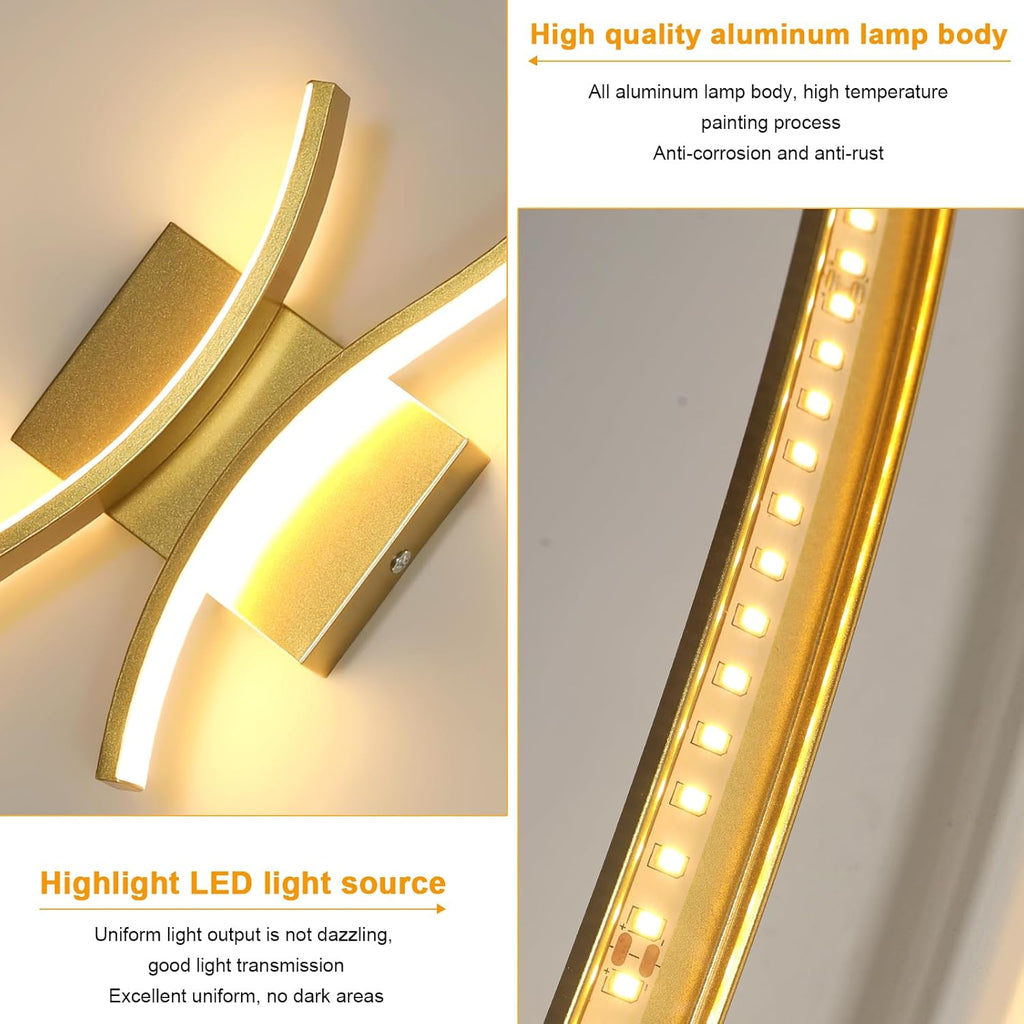 Wall Light - Black Aluminium Frame, Tunable and Dimmable