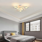 Ceiling Light - White Acrylic Frame, Warm Light