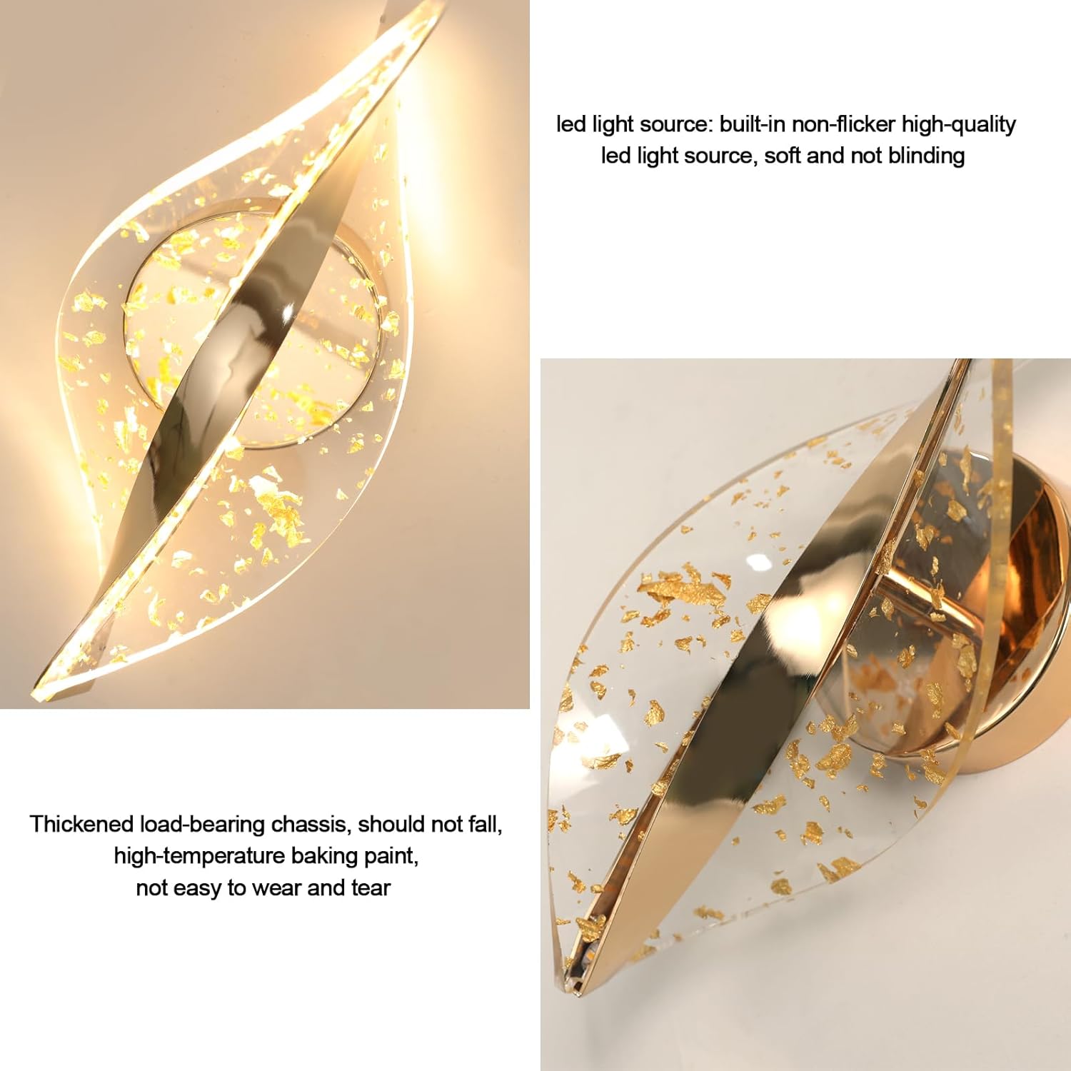 Wall Light - Gold Acrylic Frame, Tunable