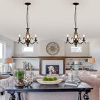 Chandeliers - Black Metal Frame