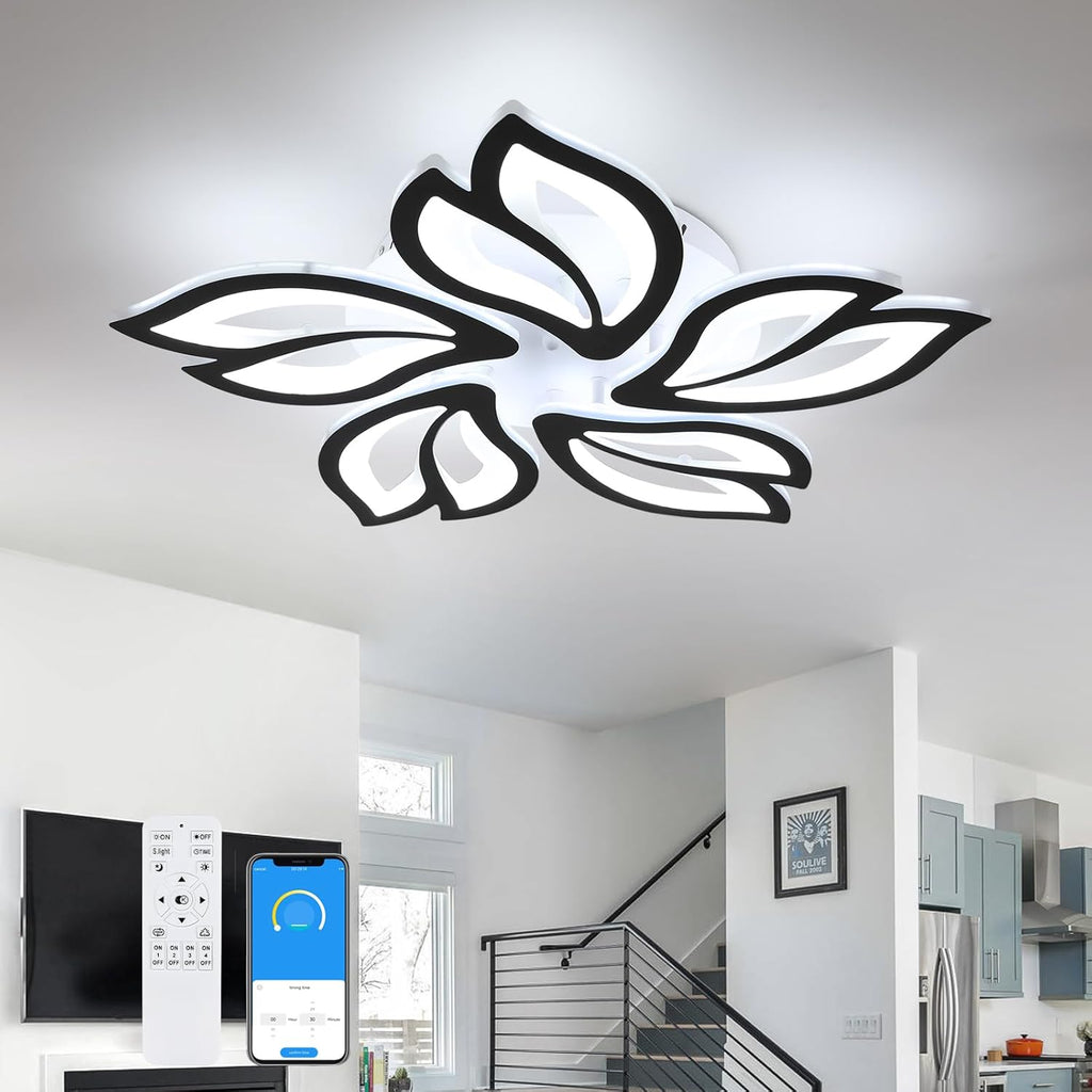 Ceiling Light - White Acrylic Frame, Tunable and Dimmable