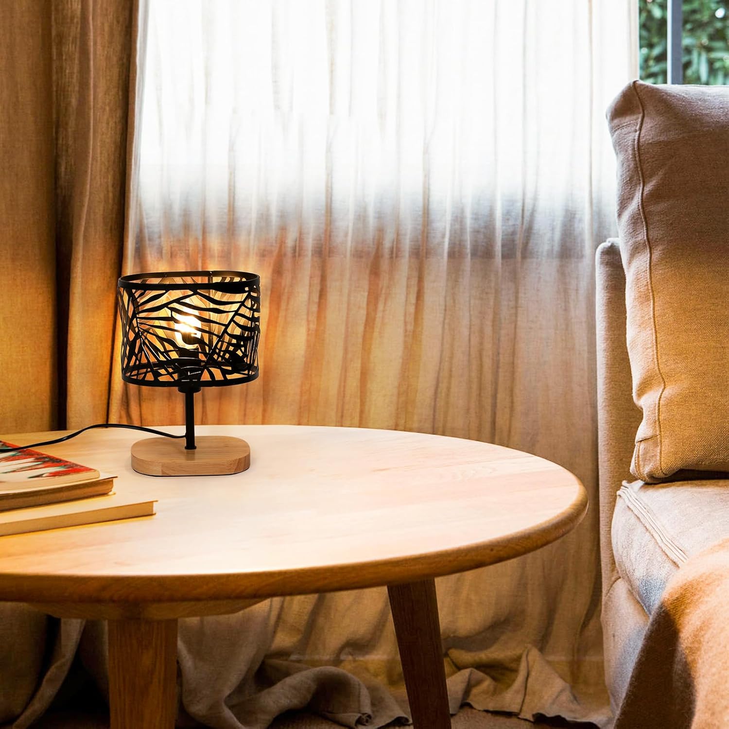 Table Lamps - Black Metal Frame