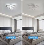 Ceiling Light - White Acrylic Frame, White Light