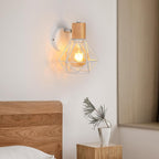Wall Light - White Metal Frame