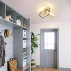 Ceiling Light - Gold Aluminium Frame, Natural Light
