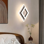 Ceiling Light - Black & White Acrylic Frame, Natural Light
