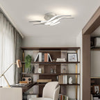 Ceiling Light - Silver Aluminium Frame, Natural Light