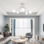 Ceiling Light - White Metal Frame