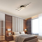Ceiling Light - Black Aluminium Frame, Warm Light
