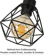 Chandeliers - Black Metal Frame