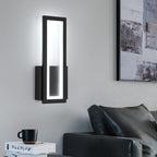Wall Light - Black Acrylic Frame, White Light