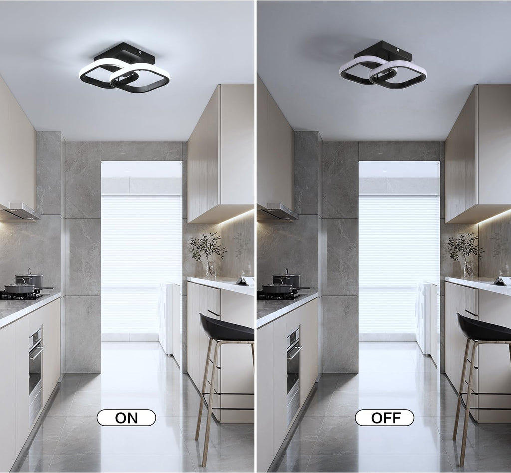 Ceiling Light - Gold Aluminium Frame, Warm Light
