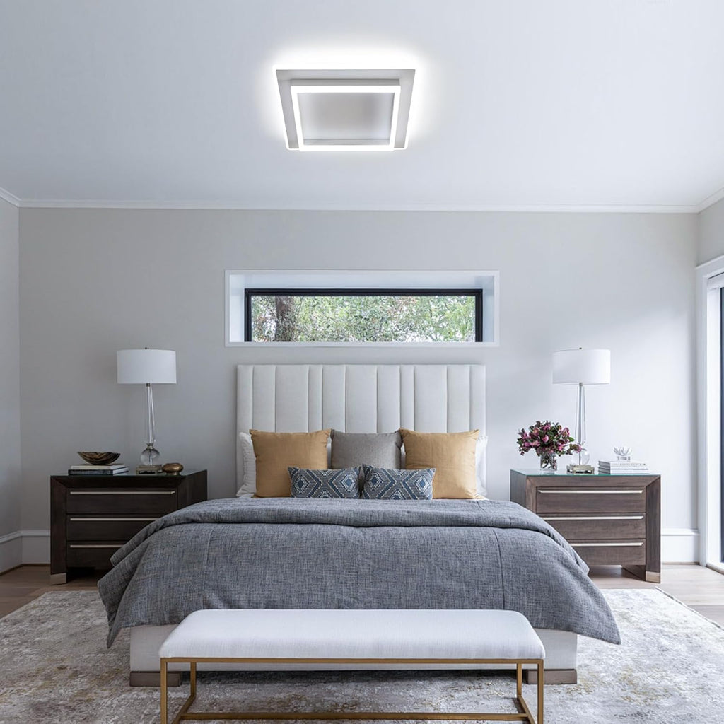 Ceiling Light - White Acrylic Frame, Tunable and Dimmable
