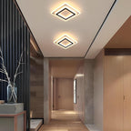 Ceiling Light - Black & White Acrylic Frame, Warm Light