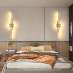 Wall Light - Gold Aluminium Frame, Warm Light