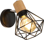 Wall Light - White Metal Frame