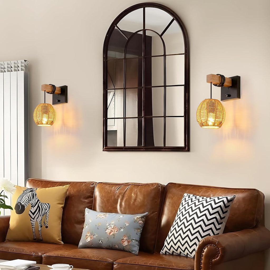 Wall Light - Black Metal Frame