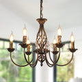 Chandeliers - Black & Gold Metal Frame