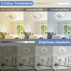 Ceiling Light - White Acrylic Frame, Tunable and Dimmable