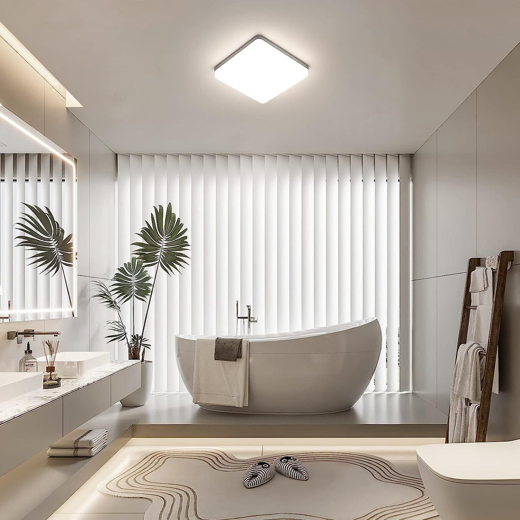 Comely Plafonnier LED, 36W 4050LM Lampe de Plafond LED Carré, Moderne Luminaire Plafonnier LED pour Salon, Chambre à Coucher, Balcon, Cuisine, Lumière Nnaturelle 4000K
