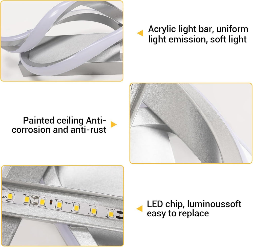 Wall Light - White Aluminium Frame, Natural Light