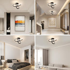 Ceiling Light - Black Aluminium Frame, Natural Light