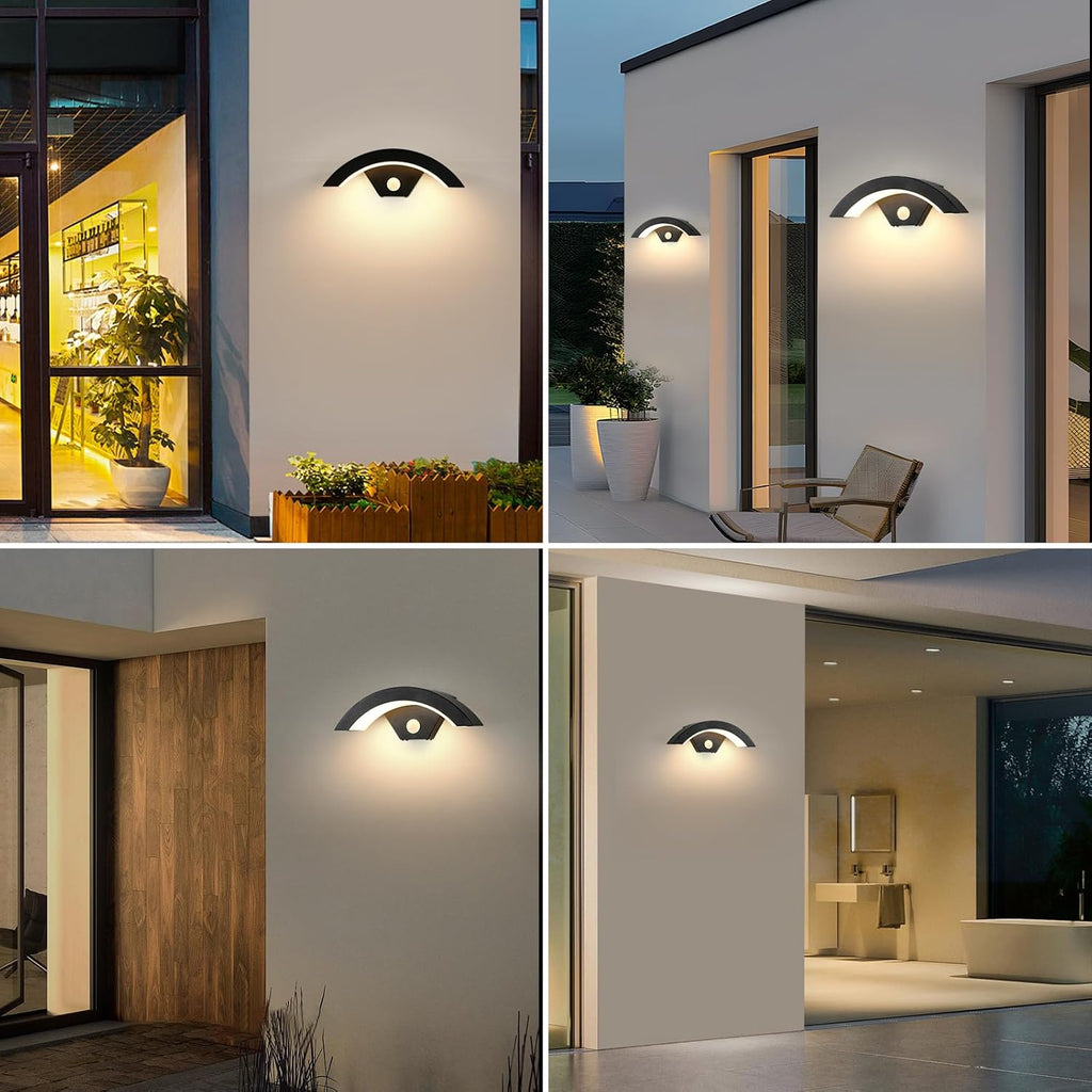 Wall Light - Black Metal Frame, Warm Light