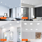 Tischleuchten - Weißer Aluminiumrahmen, weißes Licht