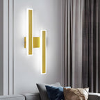 Wall Light - Gold Acrylic Frame, White Light