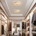Ceiling Light - White Aluminium Frame, Warm Light
