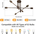 Ceiling Light - Gold Bronze Metal Frame