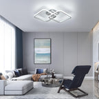 Ceiling Light - Silver Aluminium Frame, White Light