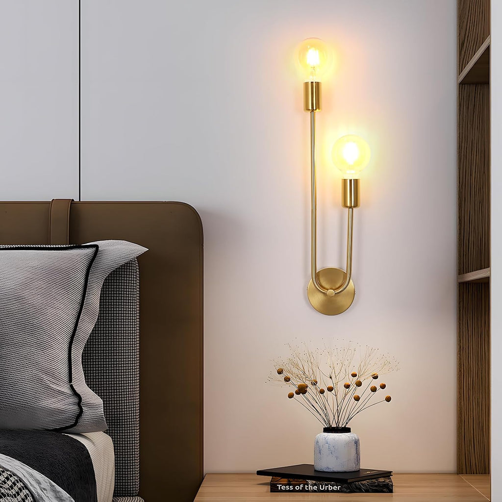 Wall Light - Gold Metal Frame