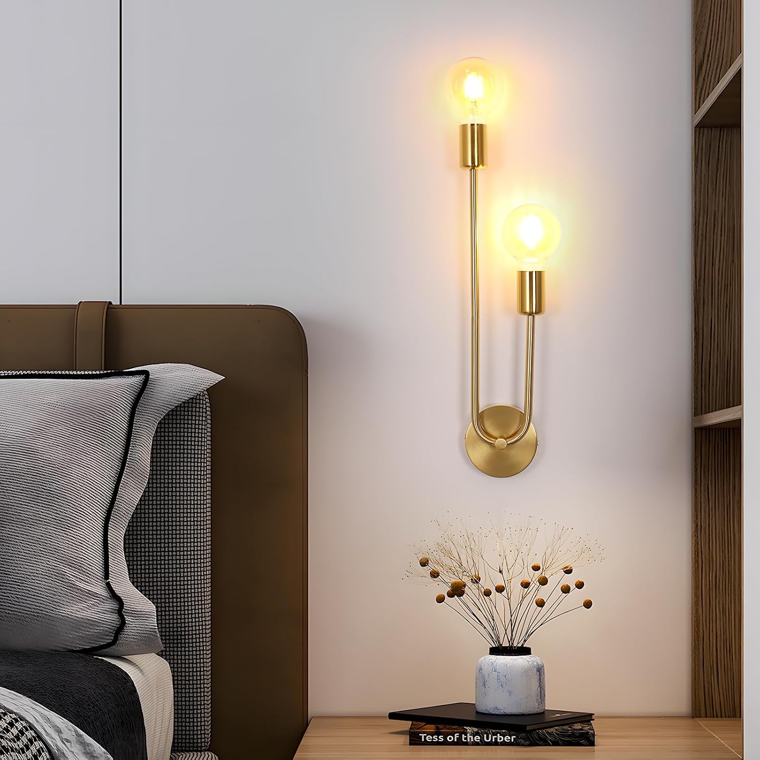 Wall Light - Gold Metal Frame