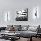 Wall Light - Silver Aluminium Frame, White Light