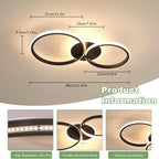 Ceiling Light - Black Acrylic Frame, Tunable and Dimmable