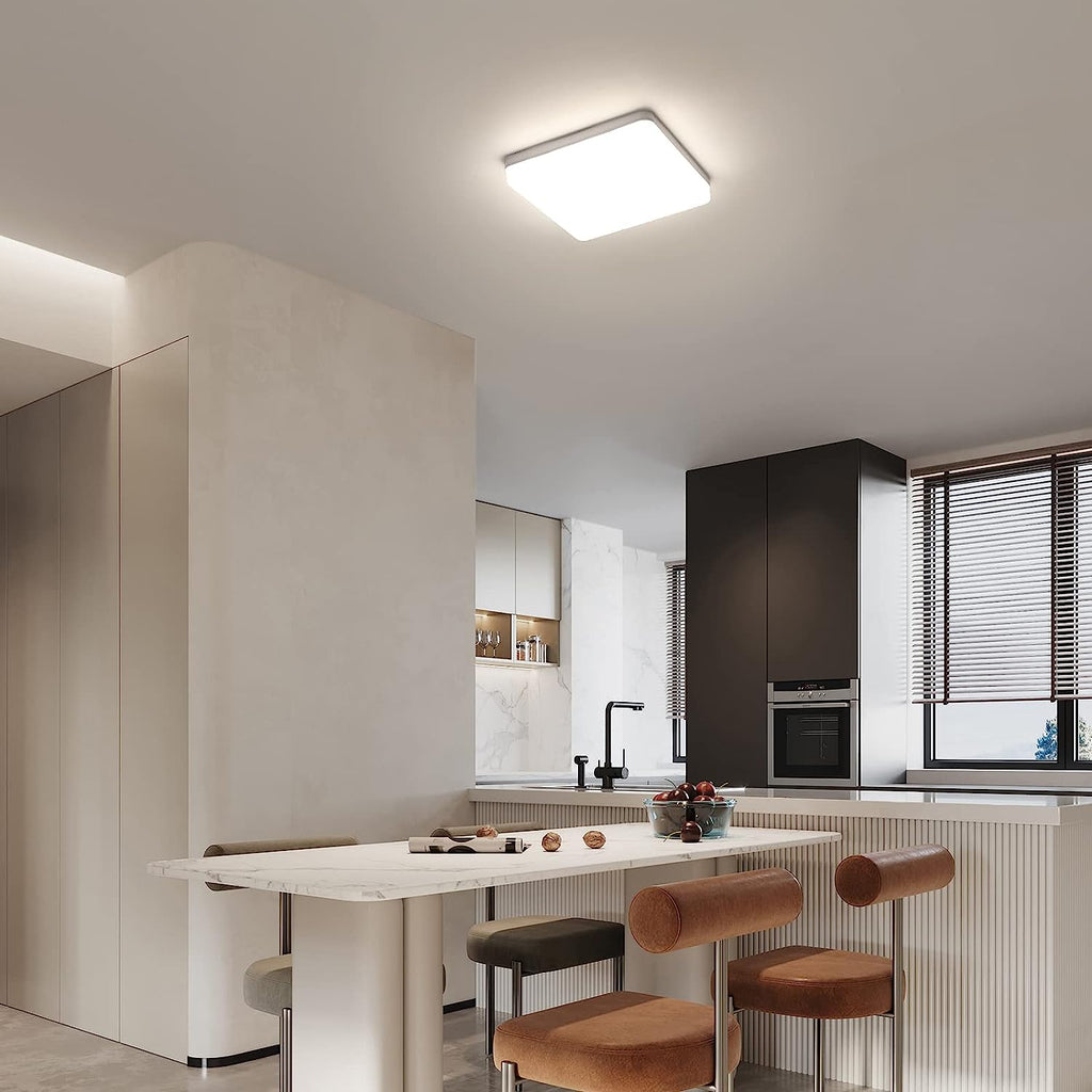 Comely Plafonnier LED, 36W 4050LM Lampe de Plafond LED Carré, Moderne Luminaire Plafonnier LED pour Salon, Chambre à Coucher, Balcon, Cuisine, Lumière Nnaturelle 4000K
