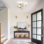 Ceiling Light - Gold Aluminium Frame, White Light