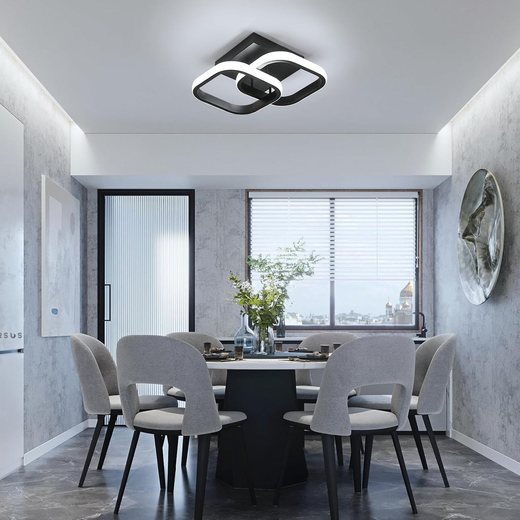 Ceiling Light - Gold Aluminium Frame, Warm Light