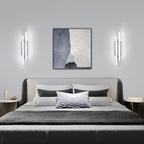 Wall Light - Silver Aluminium Frame, White Light
